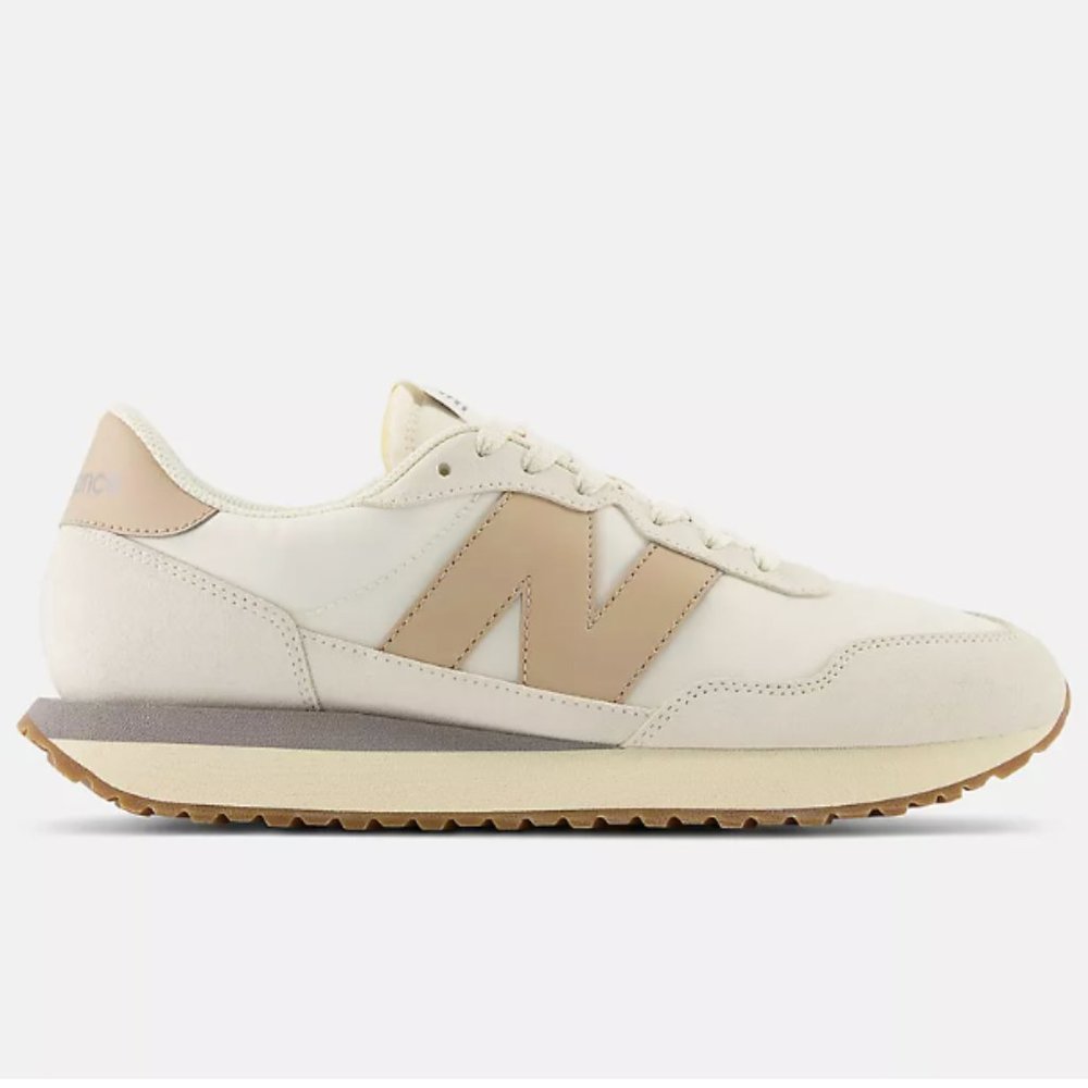 NEW Balance 237 Unisex Casual Sneakers Shoes Women 9.5 / Men 8 Beige Tan - Picture 2 of 11